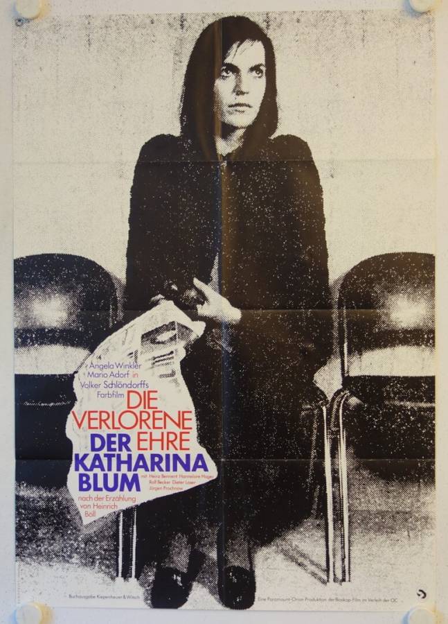 The Lost Honor of Katharina Blum original release german movie poster